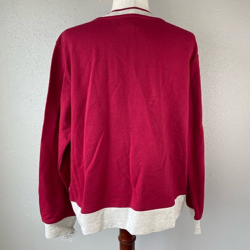 NWT New York Laundry V-Neck Sweat shirt Size L - Picture 4 of 7